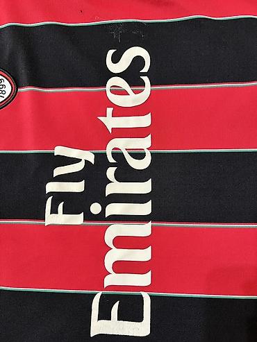 lining бу: Футбольная футболка Adidas AC Milan с воротником-поло - Домашняя — 4