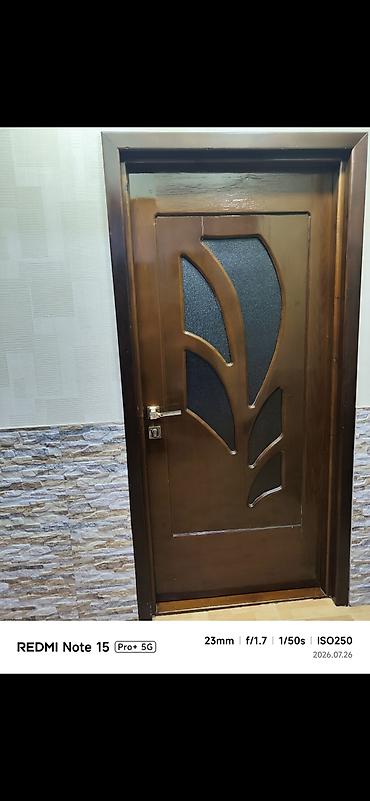 Ağac interyer qapısı – şüşəli dekor - Material: tam ağac (qapı və lalafo.az -da Ağac interyer qapısı – şüşəli dekor - Material: tam ağac (qapı və