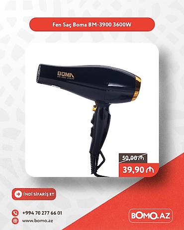 01: Yüksək keyfiyyətli. 🔥 Fen Saç Boma BM-3900 3600W ✅ Brend: Boma ✅ — 1