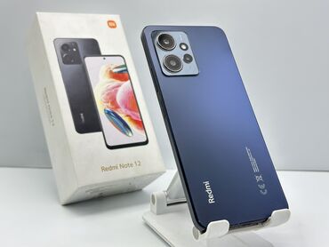 продажа смартфонов в бишкеке: Redmi, Redmi Note 12, Колдонулган, 256 ГБ, түсү - Көк, 2 SIM