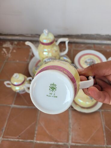 Çay dəstləri və servizlər: Çay dəsti, rəng - Bej, Madonna, 6 nəfərlik, Almaniya