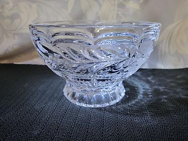 Činije: Cinija nova kristal Zajecar iz 70ih.god. Cinija kristal sa matiranim — 2