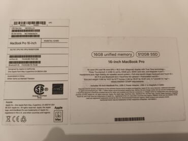 Ноутбуки: Ноутбук, Apple, 16 ГБ ОЗУ, Apple M1 Pro, 16 ", память SSD — 8