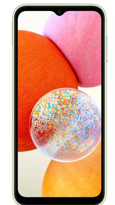 Samsung: Samsung Galaxy A14 5G, 2 GB, цвет - Зеленый, Гарантия, Кнопочный, Отпечаток пальца