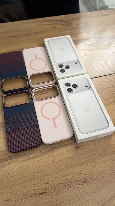 Уюлдук телефондор жана аксессуарлар: IPhone 17 Pro Max, Колдонулган, 256 ГБ, Natural Titanium, Куту, 98 % — 9