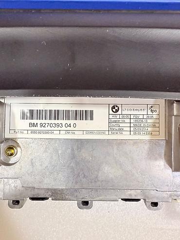 changan uni z adapter: BMW L7 CID Entry 6.5” ekran (infotainment mərkəzi displey) - Model — 3