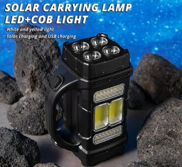 Digər alətlər: Günəş panelli LED+COB daşıma fənəri Ölçülər: - Uzunluq: 15.8 sm (6.22 — 10