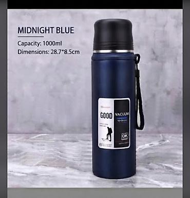 Термостор: Термос вакуумный Midnight Blue - Объем: 1000 мл - Размеры: 28,7 × — 1