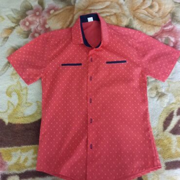 рубашка polo: Детский топ, рубашка, цвет - Красный, Новый