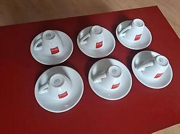 globus bife za pice: ŠOLJICE ZA KRATKI ESPRESSO FRANCK 3 | Set šoljica sa tanjirima za — 3