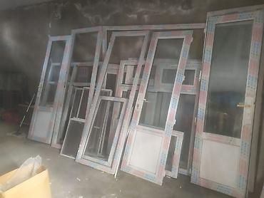 hamam qapsı: Leningrad layihəli evdən sökülmüş PVC balkon qapı və pəncərə dəstləri — 2