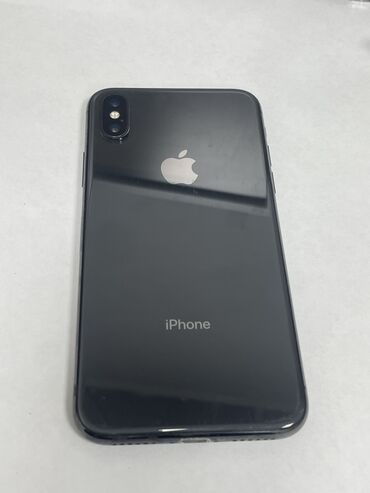 Apple iPhone: IPhone X, Колдонулган, 64 ГБ, Jet Black, 73 %