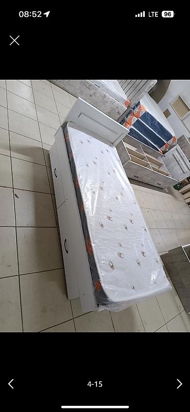кийим тигуу: Буйрутмага керебет, Бир кишилик керебет, Сактоо кутусу менен, Акылуу жеткирүү, Кепилдиги — 7