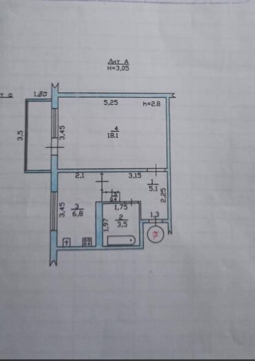 Продажа домов: 1 комната, 33 м², 105 серия, 3 этаж