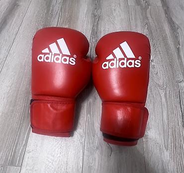 Спорт и отдых: Боксерские перчатки adidas, красные - Тип: тренировочные/спарринговые — 1