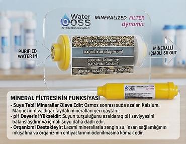 Water Boss Reverse Osmosis System – Mineralized Filter Dynamic Məhsul