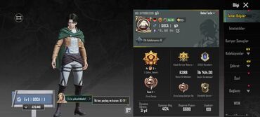 продажа бу вещей: PUBG Mobile hesabı - Platforma: PUBG Mobile - UID: 51709612391 -