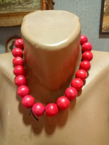 tutti frutti nakit: Pearl necklace, Handmade, Material: Pearl, Wood