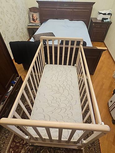 ucuz mebil: Oğlan və qız üçün, İşlənmiş, Çarpayı, Bazasız, Matras ilə, Siyirməsiz — 2