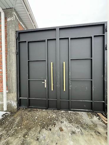 Откатные ворота: Стальные, Автоматические, Консольная конструкция, Для частного дома, С калиткой, Оптом, Новый, Бесплатная установка — 2