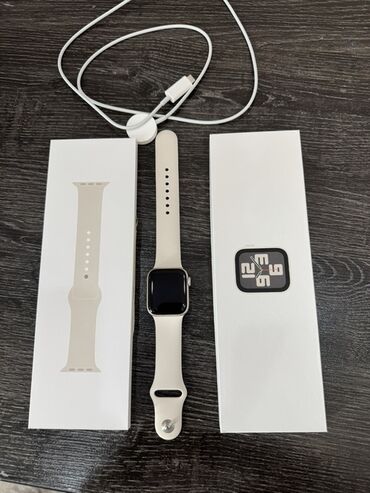 apple watch 3 цены: Умные часы Apple Watch SE (Gen2) с корпусом серебристого цвета и