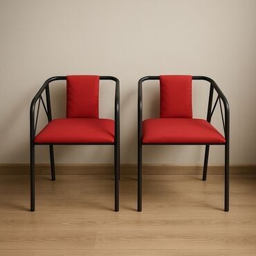 Stullar: Mətbəx üçün, Qatlanmayan, rəng - Qırmızı Stul — 3