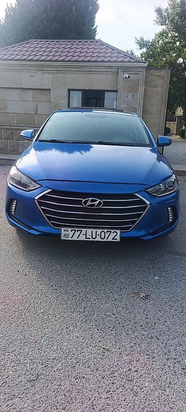 hunday accent 2007: Hyundai Elantra sedan – mavi rəng, Azərbaycanda dövlət qeydiyyat — 3
