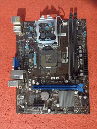 Процессоры: Материнская плата, Б/у, MSI, LGA1155, Micro-ATX, Для ПК
