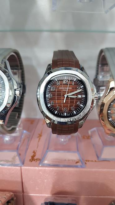 Aksesuarlar: Patek Philippe Aquanaut tərzində kişi qol saatları - Korpus: parlaq — 2