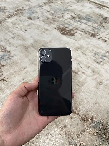 Apple iPhone: IPhone 11, Б/у, 64 ГБ, Черный, Защитное стекло, Чехол, Кабель, 73 % — 2
