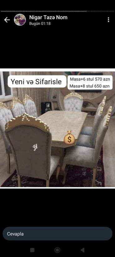 Dolablar: Yeni, 6 stul