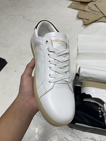 ami paris: Мужские кроссовки, 40.5, 41, 41.5, Yves Saint Laurent, Новый, цвет - Белый — 3