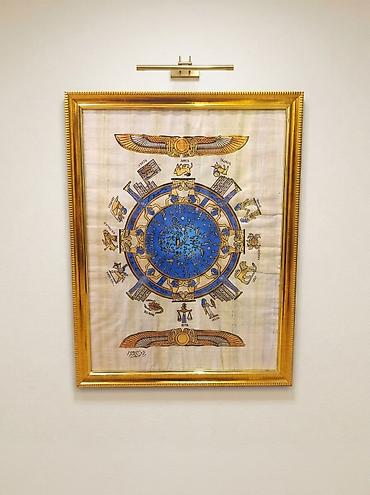turk sekiller: Papirus üzərində qədim Misir astronomik motivləri ilə hazırlanmış — 3