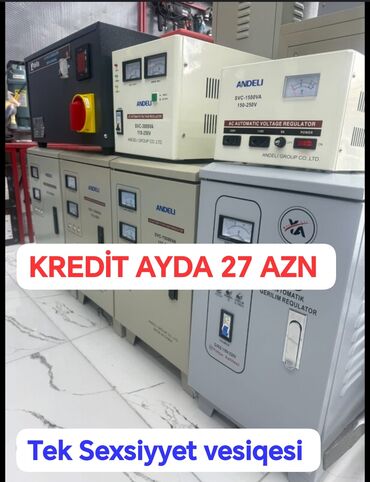 Gərginliy stabilizatorları: Stabilzator stabzator tok gücləndirən stabzatır 🔥Kredit Tək Şəxsiyyət