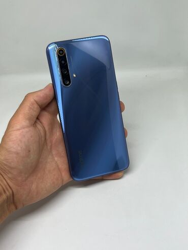 купить колонку с микрофоном: Realme X50 5G, Колдонулган, 128 ГБ, түсү - Көк, 2 SIM