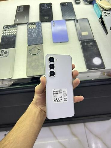 telfon qabi: Infinix Hot 60 Pro+, 256 GB, rəng - Gümüşü, Sensor — 1