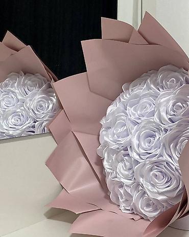 Букеты из атласной ленты: 🌸✨ Букеты из атласных лент — нежность, которая не вянет! 💐🎀 Ручная — 8