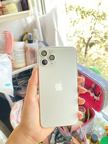 IPhone 11 Pro, Б/у, 256 ГБ, Серебристый, Чехол, 73 %