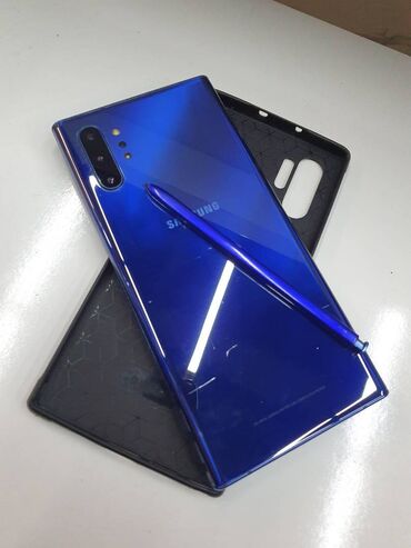 Мобильные телефоны: Samsung Note 10 Plus, Б/у, 256 ГБ, цвет - Синий, 1 SIM, eSIM