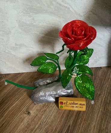 Süni güllər: GÜLLƏR MUNCUQDAN EL ISHI/SIFARISHLE HAZIRLANIR/DAIMI SOLMAYAN ÖZEL — 3