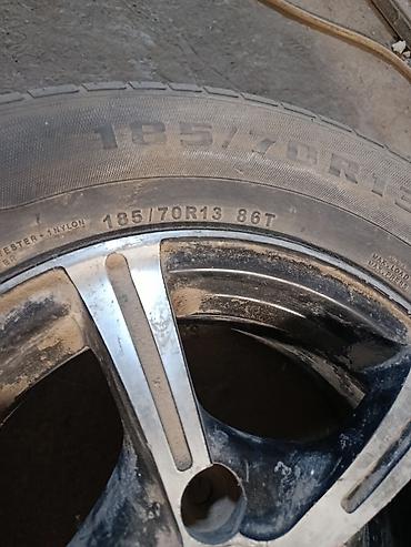а 57: Колеса в сборе 185 / 70 / R 13, Лето, Б/у, Комплект, Легковые, Литые, отверстий - 4 — 2