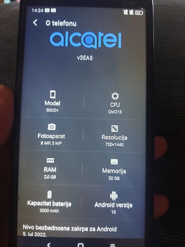 oppo telefoni srbija: Alcatel OT 500, 32 GB, color - Black