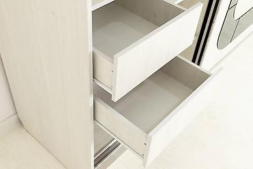 Шифоньеры, шкафы для одежды: Шкаф -купе для одежды 2Д 19 Инфинити, Ясень Анкор светлый, СВ Мебель — 5