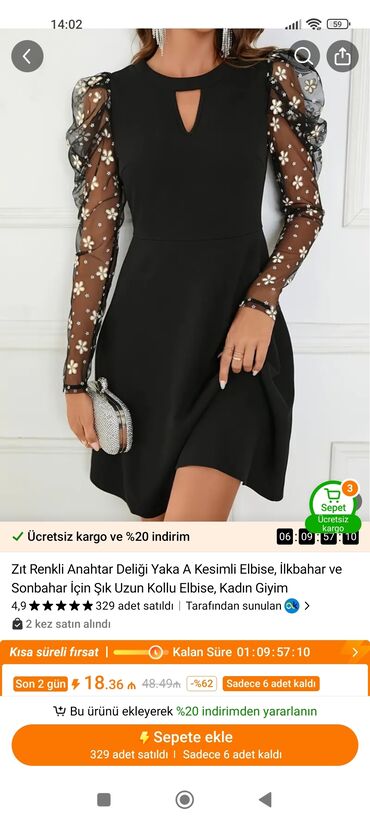 baki moda evi ziyafet geyimleri: Вечернее платье, Мини, S (EU 36)