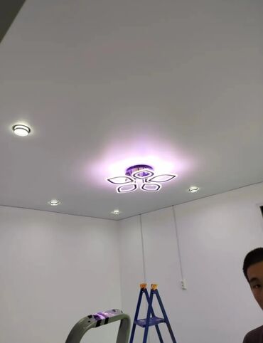 Натяжной потолок: Натяжной потолок Глянцевое, Матовое, 3D потолки Гарантия, Демонтаж, Бесплатный замер — 6