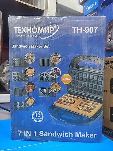 sandwich maker: Многофункциональный набор для кухни Техномир TH-907 — 7-в-1 — 1