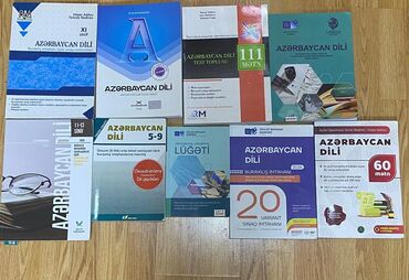 Azərbaycan dili və Riyaziyyat fənləri üzrə müxtəlif dərsliklər və