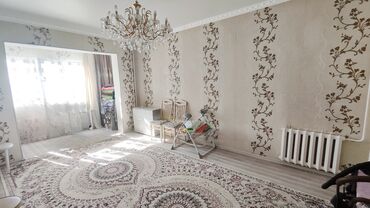 рядом с аламединским рынком: 3 комнаты, 65 м², 105 серия, 4 этаж, Евроремонт
