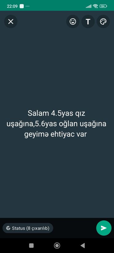 usaq esger geyimleri: Dəstlər