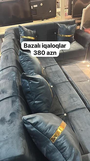 l masa: Bazalı künc divan dəsti - L formalı künc divan, puf/üstü şüşəli kiçik — 3